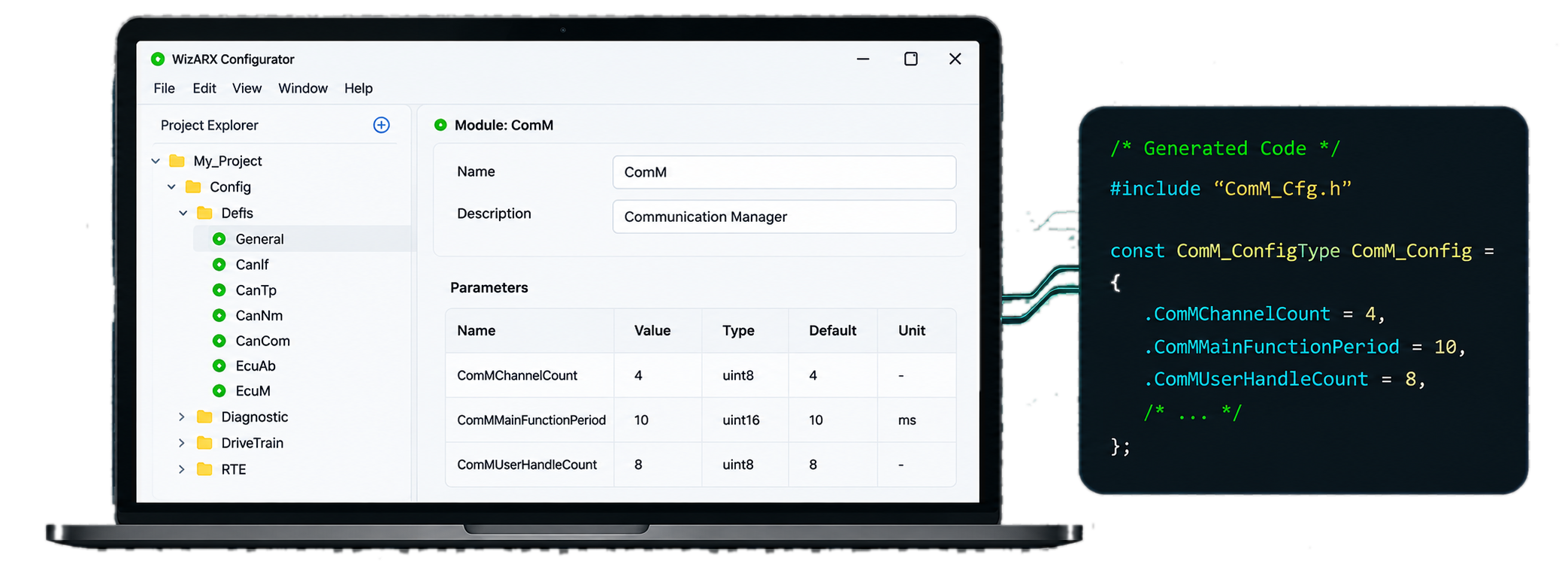 StackX configuration software displayed on a computer
